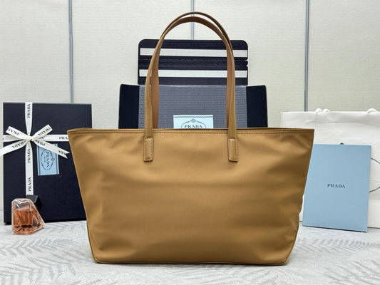Prada Re-Edition 1978 Tote Bag 35cm Brown Re-Nylon& Saffiano Leather