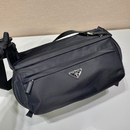 Prada Mini Messenger Bag 32cm Black Re-Nylon Leather