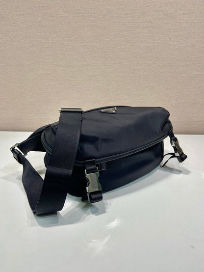 Prada Mini Messenger Bag 27cm Black Re-Nylon Leather