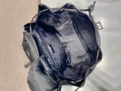 Prada 2026 Backpack 27cm Black Re-Nylon