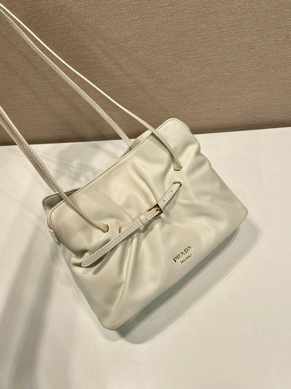 Prada Small Dada 25cm Ivory Nappa Leather