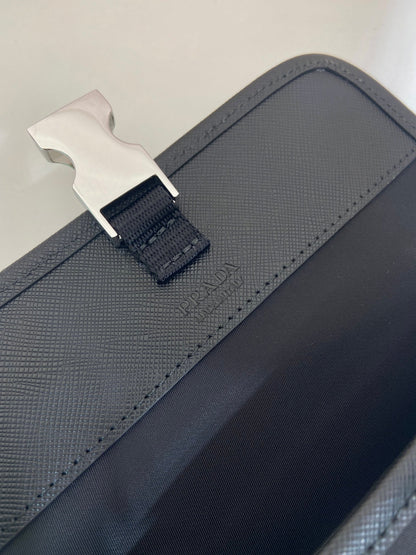Prada 2026 Smartphone Case 18cm Black Re-Nylon