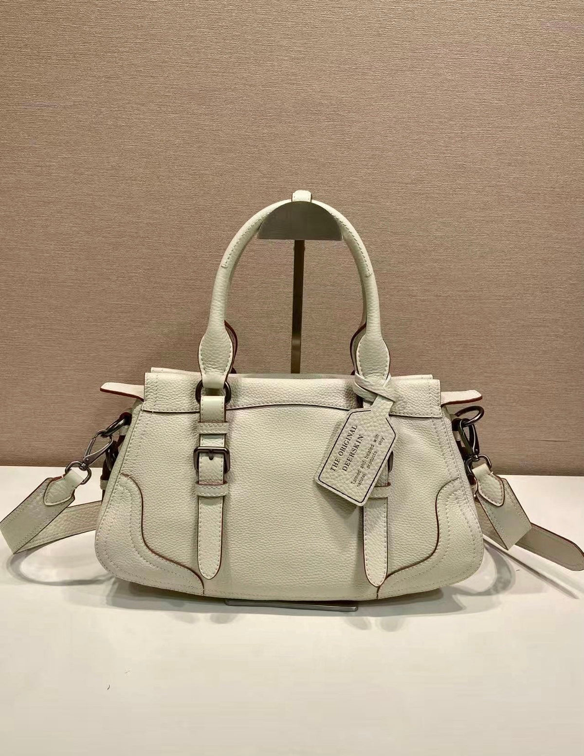 Prada Large Tote Bag 35cm Ivory Leather