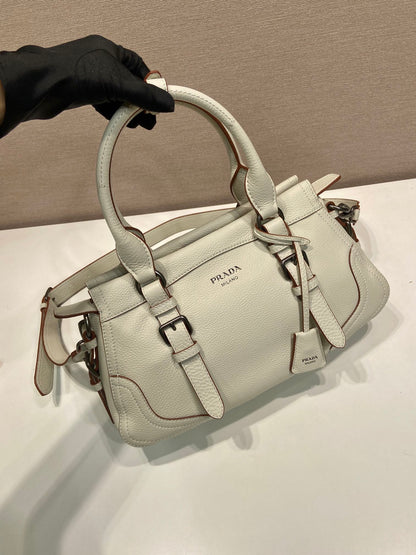 Prada Large Tote Bag 35cm Ivory Leather