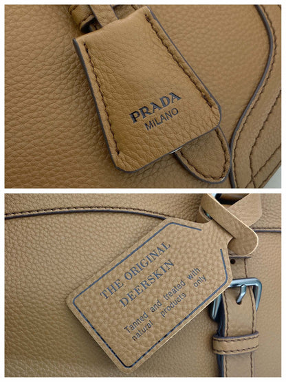 Prada Large Tote Bag 35cm Camel Leather