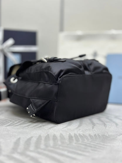 Prada 2026 Backpack 23.5cm Black Re-Nylon