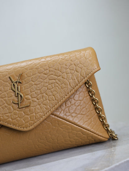 Prada Calypso Bag 19cm Light Brown Elephant Leather