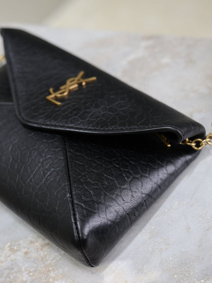 Prada Calypso Bag 19cm Black Elephant Leather