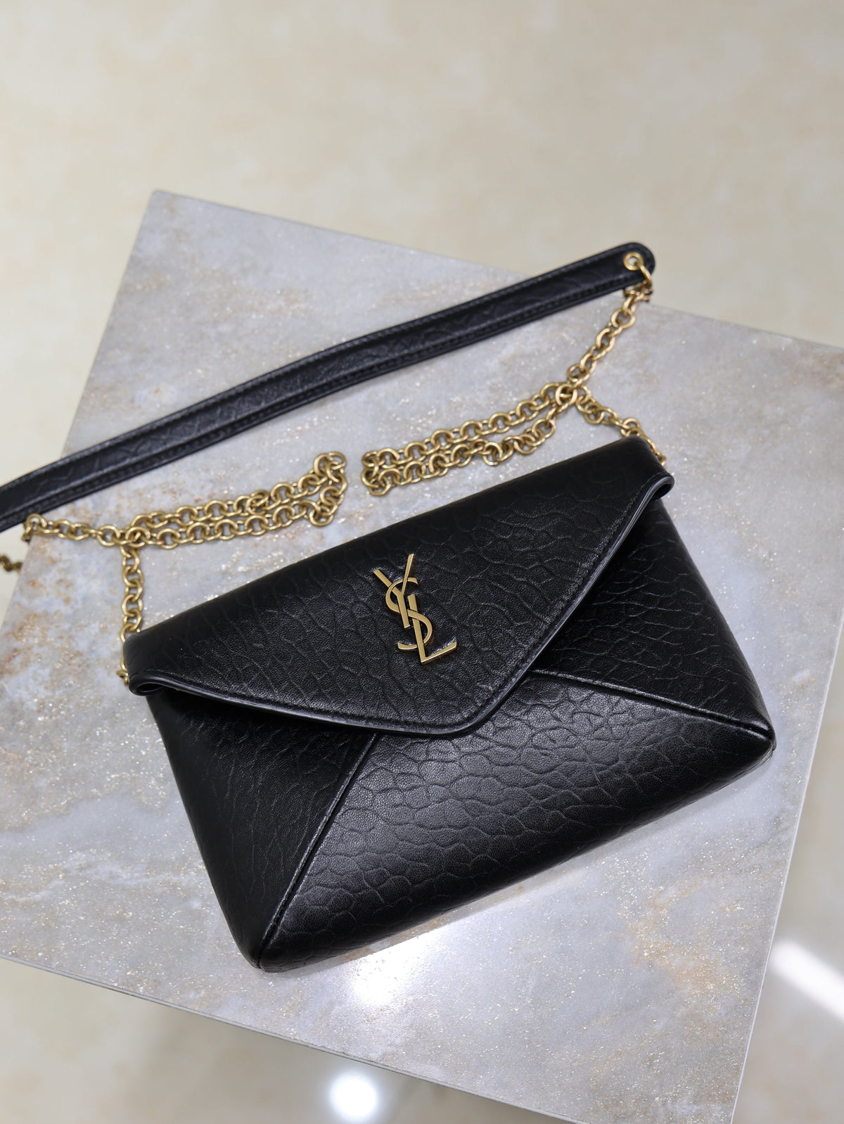 Prada Calypso Bag 19cm Black Elephant Leather