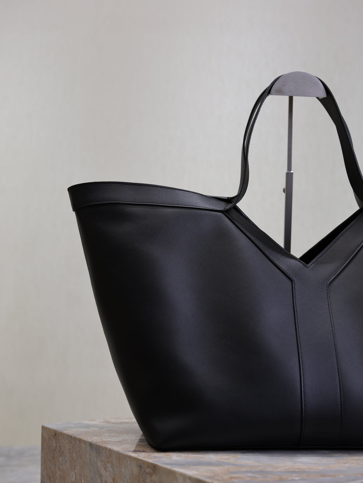 Prada Y Tote Bag Black Cowhide
