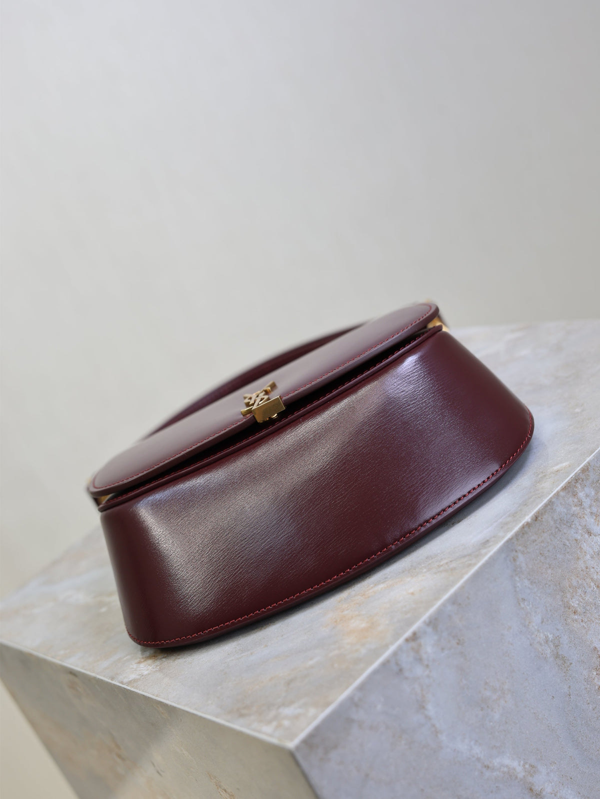 Prada Mini Voltaire 21cm Burgundy Calfskin GHW