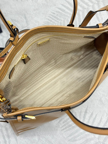 Prada Bonnie Extra-Large 42cm Brown Calfskin