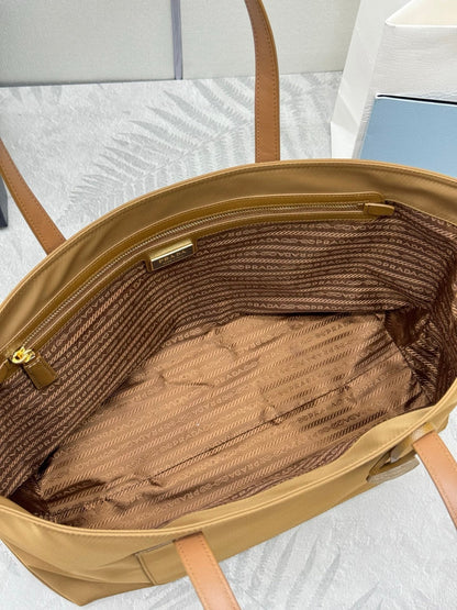 Prada Re-Edition 1978 Tote Bag 35cm Brown Re-Nylon& Saffiano Leather