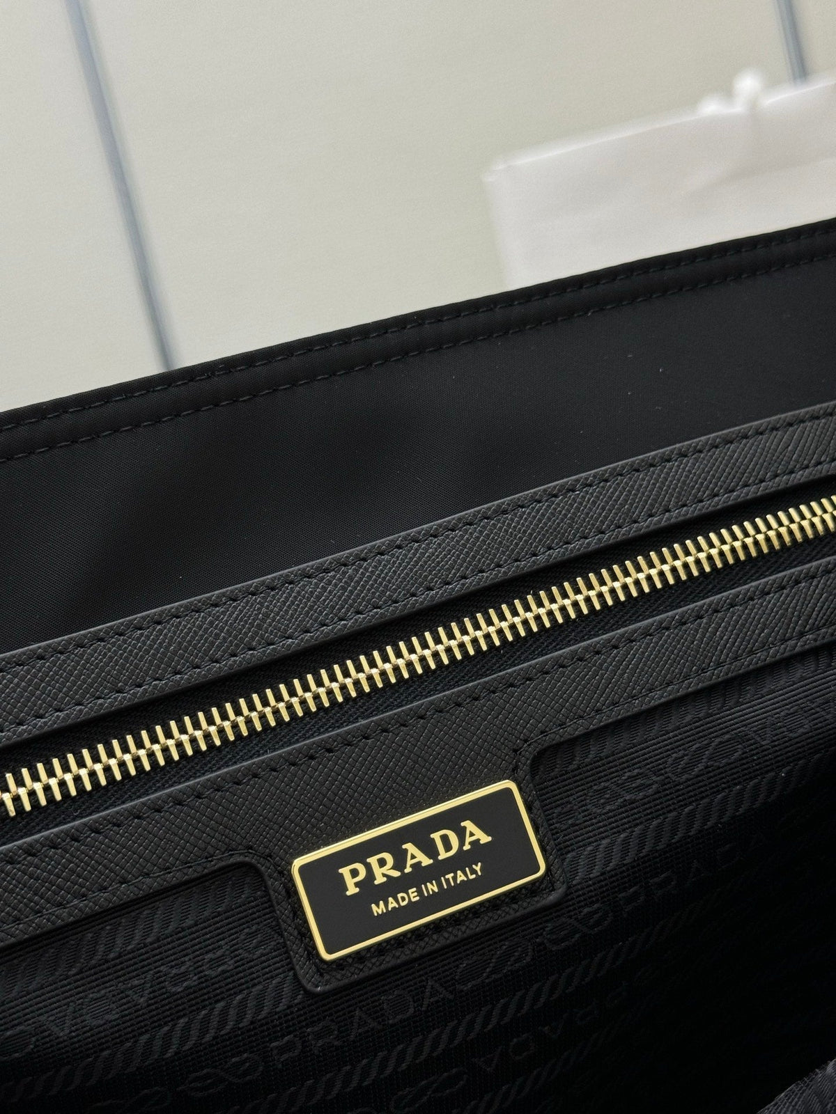 Prada Re-Edition 1978 Tote Bag 35cm Black Re-Nylon& Saffiano Leather