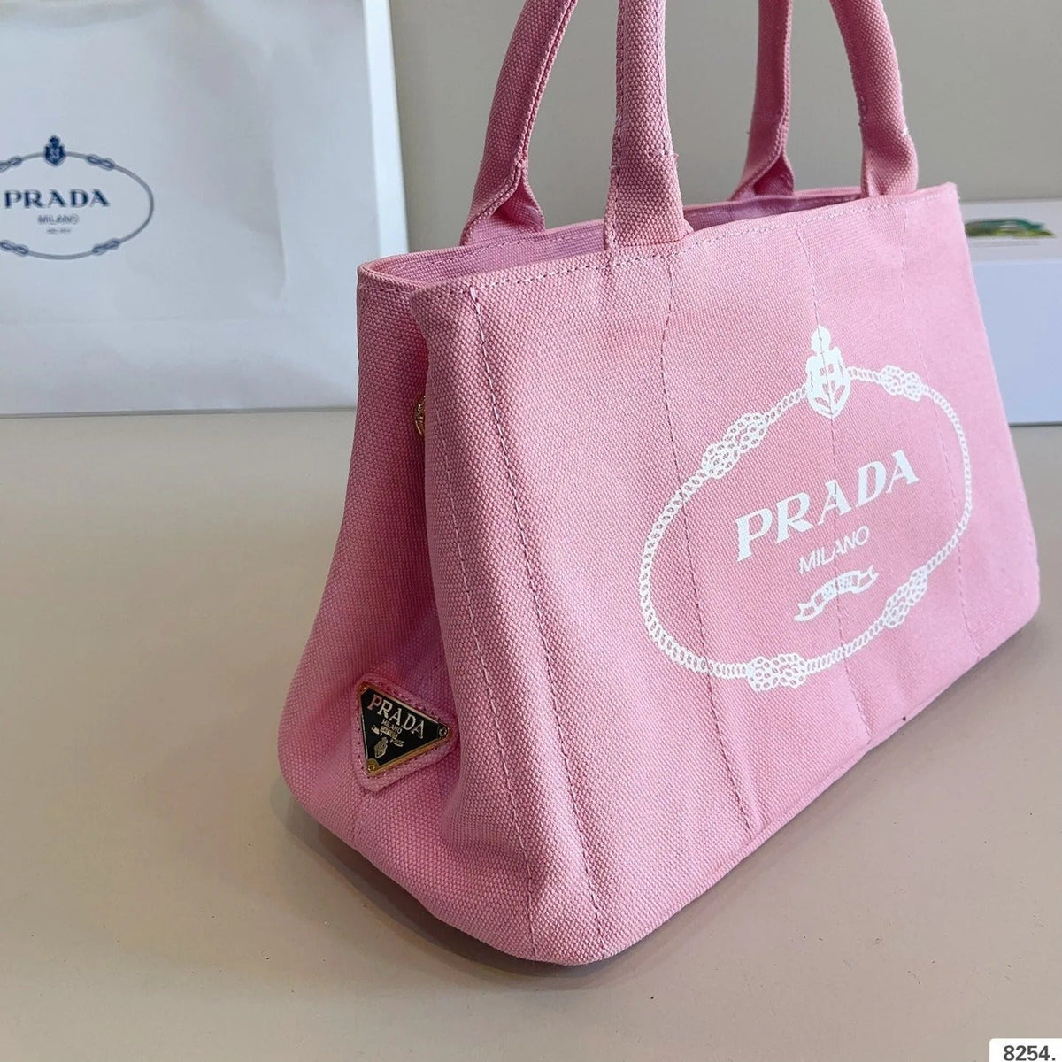 CANAPA TOTE BAG 29 IN BABY PINK DENIM